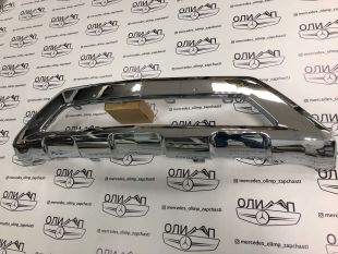 Накладка  на бампер хром Mercedes GLK X204 рест AMG пакет